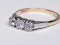 Antique Three Stone Diamond Engagement Ring  DBGEMS - image 5