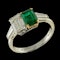 MM6443r Amazing stylish 1930c  emerald diamond cocktail ring - image 2