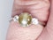 Cat's eye and diamond platinum ring  DBGEMS - image 5