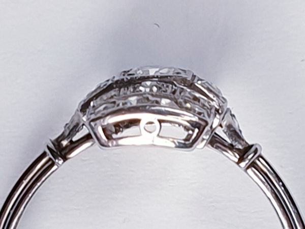 Art deco diamond engagement ring  DBGEMS - image 4