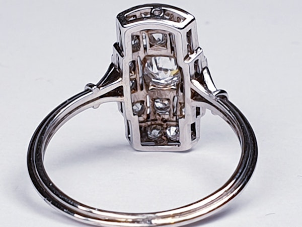 Art deco diamond engagement ring  DBGEMS - image 5