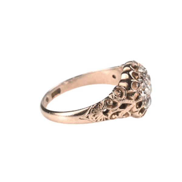 An Antique Gold Diamond Ring - image 3