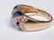 French Cabochon Sapphire and Diamond Gold Ring  DBGEMS - image 3