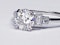 1.06ct old European transitional cut diamond engagement ring with baguette shoulders  DBGEMS - image 6
