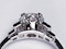 1.06ct old European transitional cut diamond engagement ring with baguette shoulders  DBGEMS - image 7