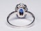 Sapphire and Diamond Cluster Engagement Ring  DBGEMS - image 3