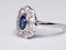 Sapphire and Diamond Cluster Engagement Ring  DBGEMS - image 5