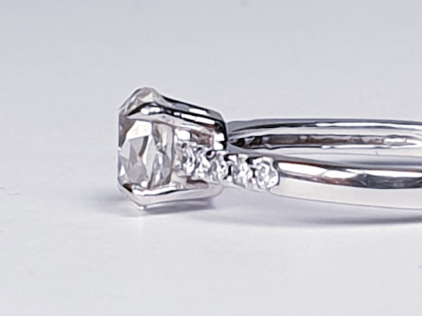 Cushion Cut Diamond Engagement Ring  DBGEMS - image 4
