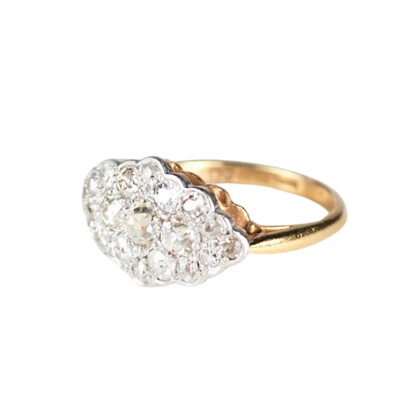 A 1910 Diamond Cluster Ring - image 4