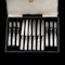A boxed set of silver & desert forks & knives - image 1