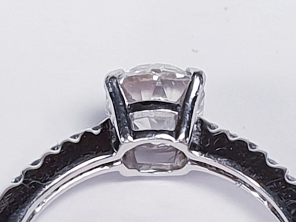 Cushion Cut Diamond Engagement Ring  DBGEMS - image 2