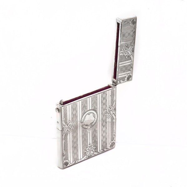 Silver and mother of pearl card case - image 2