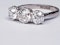 Art Deco Diamond Three Stone Ring  DBGEMS - image 3