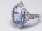 Art Deco Ceylon Sapphire and Diamond Wave Ring  DBGEMS - image 3