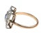 An Art Deco Sapphire and Diamond Ring - image 3