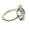 An Art Deco Sapphire and Diamond Ring - image 4