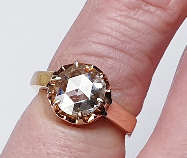 Rose Diamond Single Stone Diamond Engagement Ring DBGEMS - image 2
