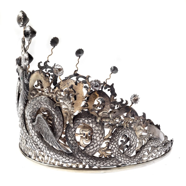 Chinese silver tiara - image 2