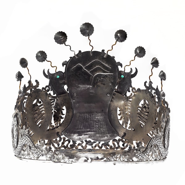Chinese silver tiara - image 3