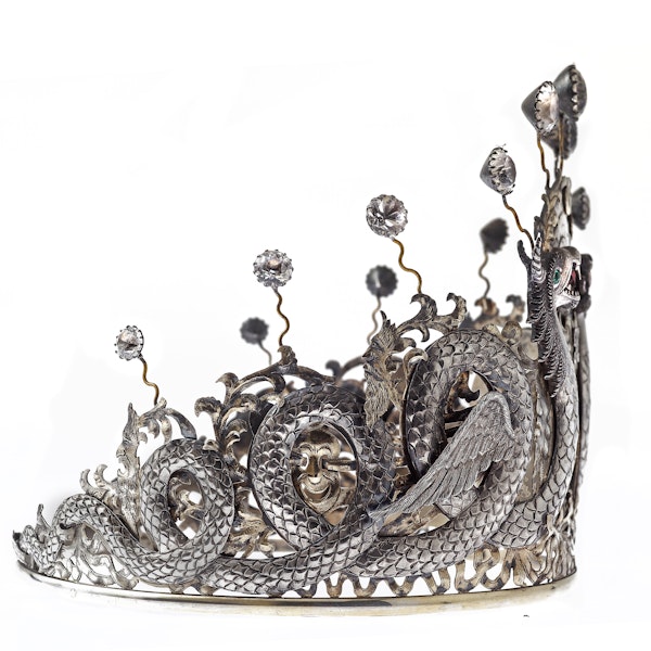 Chinese silver tiara - image 4