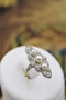 A very fine Natural Pearl & Diamond Plaque Ring set in 18ct Yellow Gold & Platinum, French, Circa 1925 - image 4