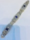 18K white gold 6.00ct Natural Blue Sapphire and 11.00ct Diamond Bracelet - image 4