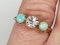 antique opal and diamond ring  DBGEMS - image 5