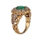 An Emerald Diamond Gold Ring - image 1