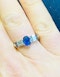 18K white gold 1.50ct Natural Blue Sapphire and 0.15ct Diamond Ring - image 4
