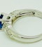 18K white gold 2.86ct Natural Blue Sapphire and 0.32ct Diamond Ring - image 4