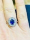18K white gold 2.00ct Natural Blue Sapphire and 0.50ct Diamond Ring - image 4