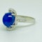 18K white gold 7.66ct Natural Cabochon Blue Sapphire and 0.39ct Diamond Ring - image 2