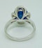 18K white gold 7.66ct Natural Cabochon Blue Sapphire and 0.39ct Diamond Ring - image 3