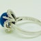 18K white gold 7.66ct Natural Cabochon Blue Sapphire and 0.39ct Diamond Ring - image 4