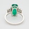 Emerald and diamond oval Art Deco ring with emerald  4.50 ct est. - image 3