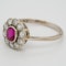 Edwardian ruby and diamond cluster ring - image 3