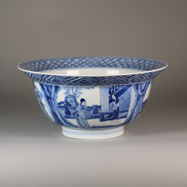 Chinese blue and white klapmutz bowl - image 3