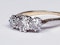 Victorian Old Cut Diamond Three Stone Diamond Ring  DBGEMS - image 4