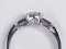 1.14ct diamond and baguette diamond engagement ring  DBGEMS 4379 - image 5