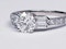 1.14ct diamond and baguette diamond engagement ring  DBGEMS 4379 - image 2