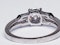 1.14ct diamond and baguette diamond engagement ring  DBGEMS 4379 - image 4