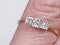 Edwardian Three Stone Diamond Ring  DBGEMS - image 4