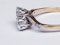 Edwardian Two Stone Diamond Cross Over Engagement Ring  DBGEMS - image 3