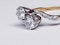 Edwardian Two Stone Diamond Cross Over Engagement Ring  DBGEMS - image 2