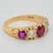 5 stone ruby and diamond ring - image 2