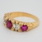 5 stone ruby and diamond ring - image 3