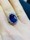 18K yellow/white gold 9.31ct Natural Blue Sapphire and 1.63ct Diamond Ring - image 4