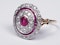 Edwardian ruby and diamond ring  DBGEMS - image 2