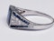 Art Deco Sapphire and Diamond Ring  DBGEMS - image 4