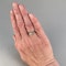 1970's, 18ct White Gold Diamond and Sapphire stone set Ring, SHAPIRO & Co since1979 - image 2